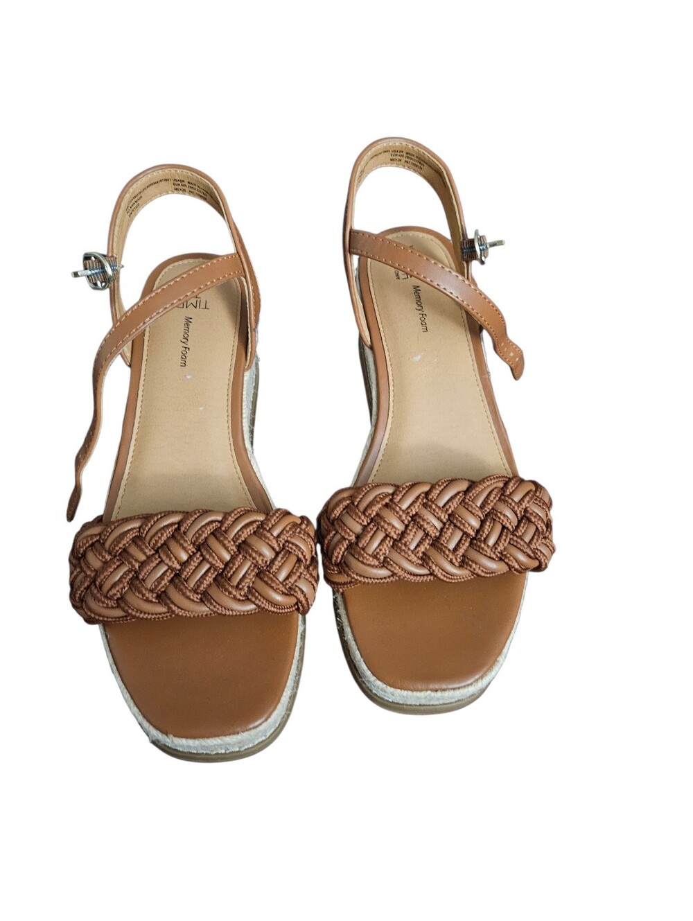 Womens Size 9 Brown Woven Espadrilles